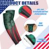 Newcotte 12 Pairs Arm Sleeves for Kids Compression Football Baseball Youth UV Protection Breathable Cooling Sleeve(Flag,8-10 Years) view 4