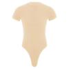 TiaoBug Men's Athletic Sport One-piece Bodysuit Leotard High Cut Wrestling Singlet Jumpsuit Beige XX-Large view 3
