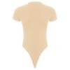 TiaoBug Men's Athletic Sport One-piece Bodysuit Leotard High Cut Wrestling Singlet Jumpsuit Beige XX-Large view 4