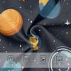 ALAZA Hipster Astronaut Solar System Black Boys' Briefs Soft Underwear Available in Sizes 3t view 4