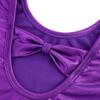 HOZIY Girls Leotards for Gymnastics Solid Purple Bow Cross Back Biketard Tumbling Outfits Toddler Girl Kids Sparkly Sparkle Size 7-8 Years view 3
