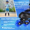Adjustable Boys Inline Skates for Kids Adults with Full Illuminating Wheels, Outdoor Blades Roller Skates for Girls and Boys, Men and Women view 4