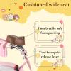 RULLY Lemon Kids Bike 12 Inch Bicycle for Girls Ages 2 3 4 Years, Training Wheels Included, Girl Bikes with Basket & Doll Seat,Pink view 3