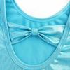 HOZIY Leotards for Girls Gymnastics Solid Aqua Blue Bow Cross Back Biketard Tumbling Outfits Toddler Girl Kids Sparkly Sparkle Size 9-10 Years view 3