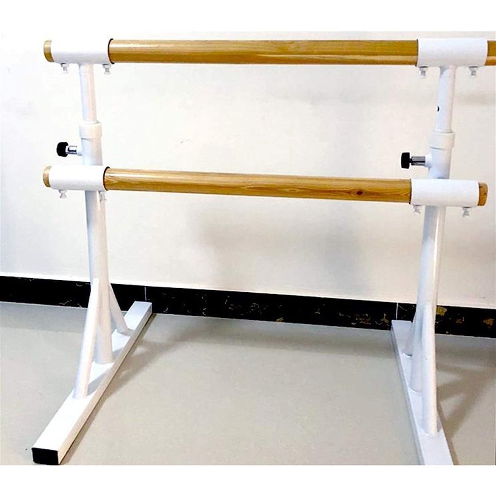 SDdPulse Ballet Barre,Adjustable Portable Stretch Bar Non-Slip Freestanding Single Double Fitness Dance Training Bar for Kids Home Or Studio Dancing (Double Layer 1.5M)