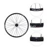 26 Inch Mountain Bikes Rear Wheel Quick Release V/disc Brake Cycling Wheels Spin Fly Wheels Double Wall Aluminum Rim 32 Hole view 3