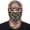 DJUETRUI Balaclava Face Mask for Men Women Brown Style Flowers Full Mask for Outdoor Sport Cycling Fishing Cap, 1 view 1