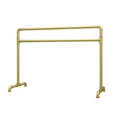 SDdPulse Double Ballet Barre, Freestanding Portable Ballet Bar Fitness Dance Bar for Stretch, Barre Exercise Equipment for Kids and Adults (Gold 180x60x105cm)