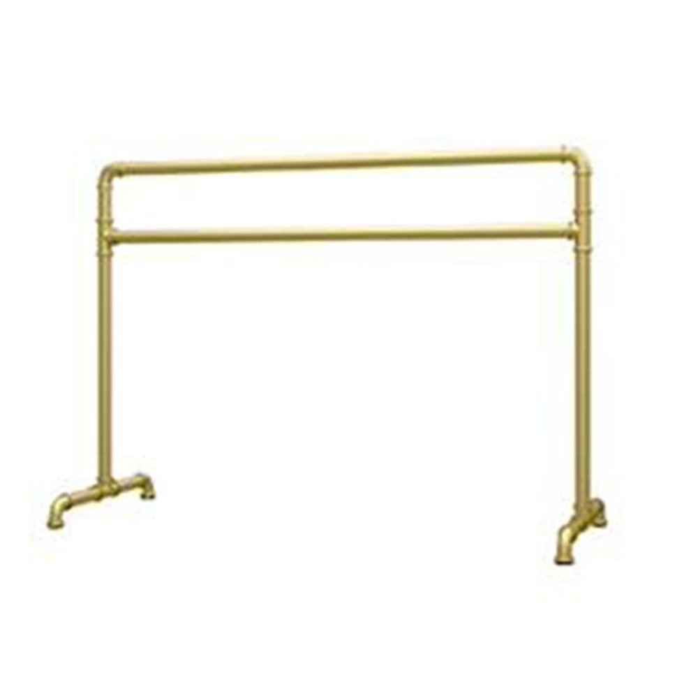 SDdPulse Double Ballet Barre, Freestanding Portable Ballet Bar Fitness Dance Bar for Stretch, Barre Exercise Equipment for Kids and Adults (Gold 180x60x105cm)