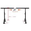 SDdPulse Ballet Barre,Portable Ballet Bar, Adjustable Dance Stretch Barre 80-115cm, Fitness Practise Dance for Adults and Children with Suction Cup Base (Black) view 3