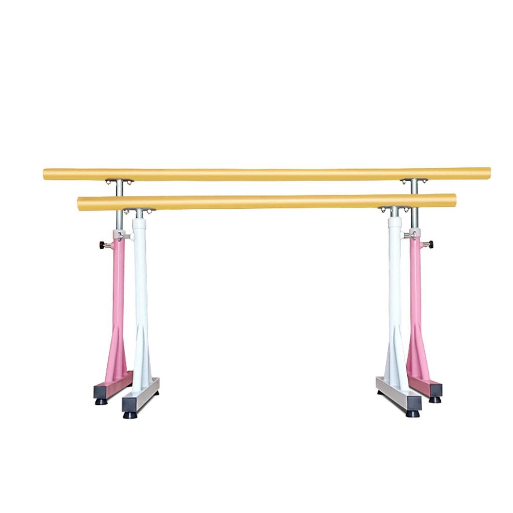 SDdPulse Ballet Barre,Portable White, Pink Metal Bracket Dance Stretch Bar for Dance Classrooms Living Room Gym 1M/1.5M Ballet Bar (Pink 150CM)