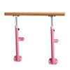 SDdPulse Ballet Barre,Wall Mounted Bar, Single Pole Wooden Dance Stretching Bar Indoor School Sports Room Gymnastics Equipment (Pink 100CM) view 1