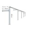 SDdPulse Ballet Barre Wall Mounted Dance Barre Pole, School Studio Gym Ballet Bar Freestanding Stretch Dance Studio Fitness Barre Exercise Equipment (White 180cm) view 3