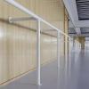 SDdPulse Ballet Barre Wall Mounted Dance Barre Pole, School Studio Gym Ballet Bar Freestanding Stretch Dance Studio Fitness Barre Exercise Equipment (White 180cm) view 4