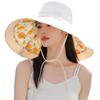 7 inch Wide Brim Women Summer Sun Floppy Hat Beach Bucket Hats Reversible Foldable Fishing Travel UV Protection Ladies Hat view 2