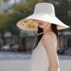 7 inch Wide Brim Women Summer Sun Floppy Hat Beach Bucket Hats Reversible Foldable Fishing Travel UV Protection Ladies Hat view 4