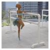 SDdPulse Ballet Barre,Freestanding Ballet Pole Portable Dance Bar Exercise Equipment Gym Home Workouts, Fitness Stretch Dance Pole Ballet Bar Studio (White Double 100x60x100cm) view 1