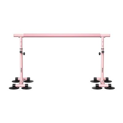 SDdPulse Single Ballet Barre, Adjustable 73-110cm Fitness Practise Ballet Barre, Freestanding Dance Bar Stretch Barre Exercise for Adult & Kids (Pink 150cm)