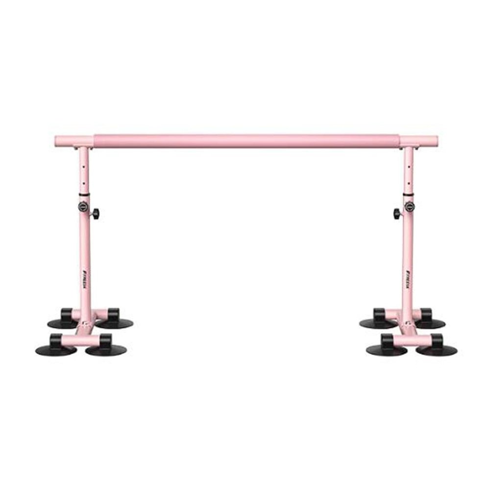 SDdPulse Single Ballet Barre, Adjustable 73-110cm Fitness Practise Ballet Barre, Freestanding Dance Bar Stretch Barre Exercise for Adult & Kids (Pink 150cm)