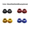HUIOP 2pcs Bicycle Wheel Hub Axle Nuts 7075 Aluminum Alloy M10*P1.0 Bolt Screw Nut for Front and Rear Bike Wheel view 2