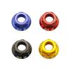 HUIOP 2pcs Bicycle Wheel Hub Axle Nuts 7075 Aluminum Alloy M10*P1.0 Bolt Screw Nut for Front and Rear Bike Wheel view 4