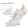 YALOX Water Shoes Men's Women's Swim Shoes Outdoor Beach Barefoot Quick-Dry Aqua Pool Socks Swimming Yoga Surfing Exercise(A03-Pure White,40EU) view 2
