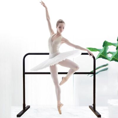 SDdPulse Mobile Ballet Bar Equipment, Freestanding Fitness Dance Bar Stretch, Portable Double Ballet & Workout Studio Dance Pole Exercise (Black 150x60x105cm)