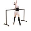 SDdPulse Double Ballet Bar, Portable Freestanding Dance Poles Fitness Training at Home and Studio, Heavy Duty Dancing Stretching Exercise Equipment (Black 120x60x100cm) view 1