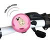 WIRESTER Pink Aluminum Round Bike Bell, Classic Ring Bicycle Bell, Bike Accessories Bell Ring for Adults Kids Girls Boys - Pug Dog view 3