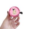 WIRESTER Pink Aluminum Round Bike Bell, Classic Ring Bicycle Bell, Bike Accessories Bell Ring for Adults Kids Girls Boys - Pug Dog view 4