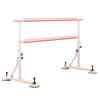 SDdPulse Double Ballet Stretch Barre, Portable Freestanding Barre Pole Height Adjustable 84-110cm, Non-Slip Dance Bars for Home Workouts Fitness (White 1m) view 1