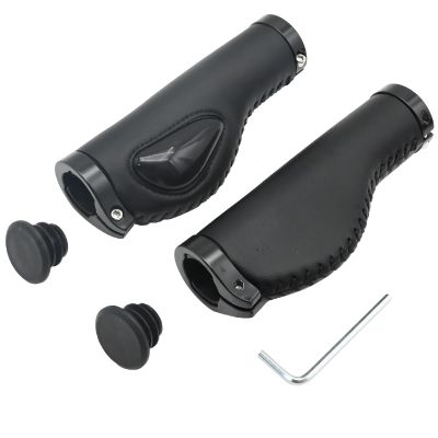 SYOWADA Bike Handlebar Grips Scooter Soft Gel Dual Lock on Bicycle Handle Grips Dual Lock On for 0.87In Mountain MTB MBX MTN Bike Electric Scooter