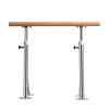SDdPulse Freestanding Portable Ballet Bar, Adjustable Height 80-120cm Stretch Pole, Mobile Ballet Equipment for Gym Dance Studio (Black 150cm) view 3