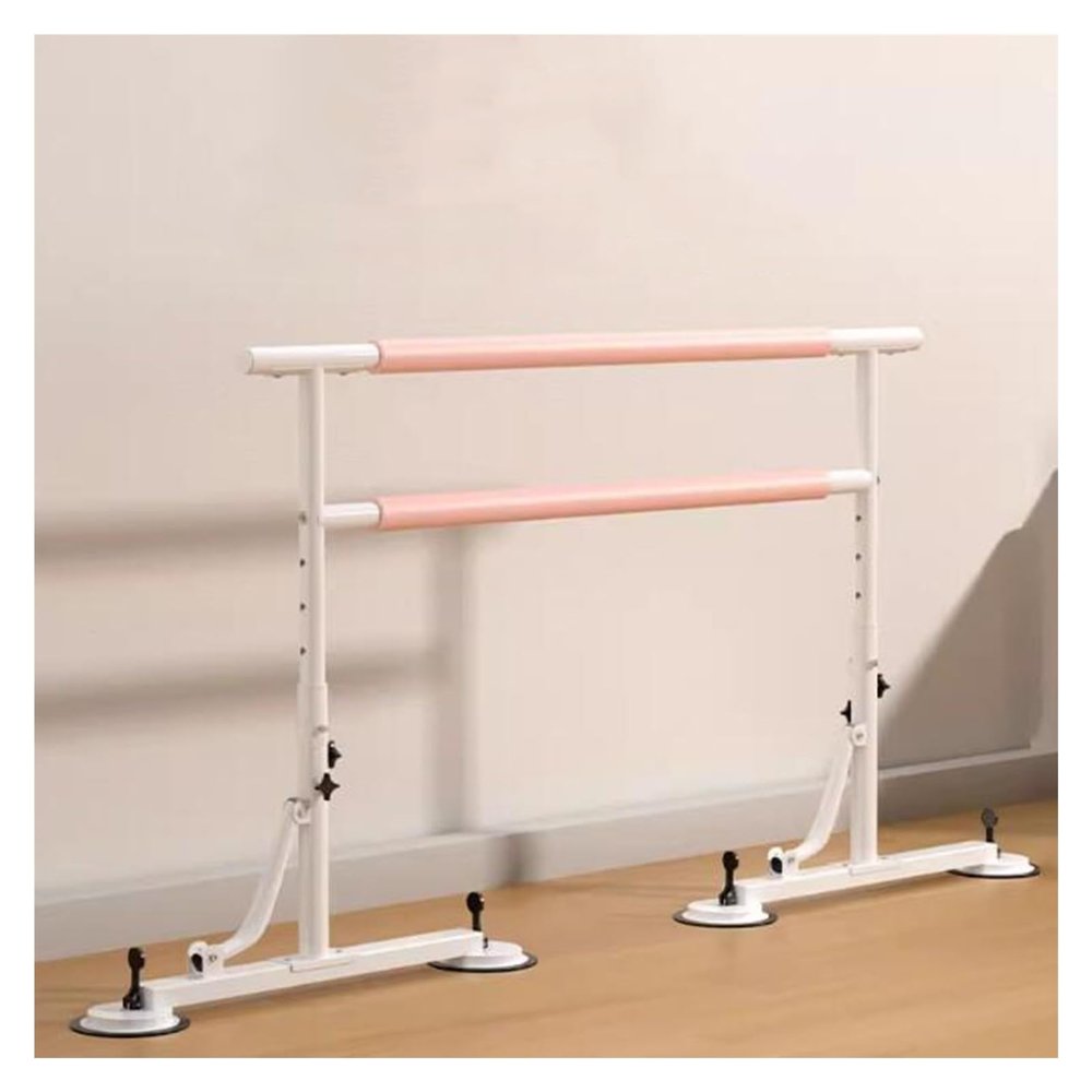 SDdPulse Ballet Barre,Portable for Home Studio, Height Adjustable 84-110cm Dance Bar for Stretch, Pilates, Double Ballet Bar Kids and Adults (White 1m)