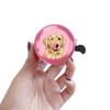 WIRESTER Pink Aluminum Round Bike Bell, Classic Ring Bicycle Bell, Bike Accessories Bell Ring for Adults Kids Girls Boys - Cute Winking Golden Retriever Dog view 4