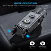 EZshoot 2400 Lumens Laser Light Combo with Strobe Mode, High Lumen Pistol Flashlight, Magnetic Rechargeable Green Laser Light with Quick Install Adjustable Slide Rail for Picatinny GL Rail view 3