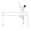SDdPulse Ballet Barre,Double Freestanding Ballet Bar, Yoga Dancing Stretching Pole Portable Ballet Stick, Balance Workout for Adults Kids and Beginner (White Double 120x60x100cm) view 1