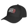 CHENYONAS Firefighter Wife Hat Rear Buckle Baseball Cap Outdoor Mesh Cap Truck Driver Cap Black view 1