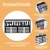 SUPERDANT Volleyball Medal Hanger Display Trophy Shelf Sports Medal Holder Trophy Display Award Display Shelf Ribbon Display Rack Metal Wall Mount Award Ribbon Display for Athletes Volleyball Player view 3