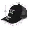 CHENYONAS I'm Proud to Be A Deplorable Men's and Women's Mesh Hat Baseball Hat Sandwich Hat All Seasons Baseball Cap Black view 2