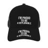 CHENYONAS I'm Proud to Be A Deplorable Men's and Women's Mesh Hat Baseball Hat Sandwich Hat All Seasons Baseball Cap Black view 3