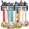 SUPERDANT Waterpol Medal Hanger Display Sports Wall Mounted Award Metal Holder Rack Iron Shelf Medal Rack Organizer Ribbon Race Medal Wall Hanger for Athletes Gifts Summer Water Sports view 1