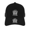 CHENYONAS Life Behind Bars Motorcycle Biker Men's and Women's Mesh Hat Baseball Hat Sandwich Hat All Seasons Baseball Cap Black view 3