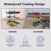 Freestanding Kayak Stand,2-Sided Kayak and Canoe Rack,Heavy Duty Adjustable Kayak Storage Rack,Sup Outdoor Storage Rack,Weatherproof Stand for Indoor, Garage, Shed, Dock Kayak Storage (6 Levels) view 3