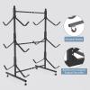 Freestanding Kayak Stand,2-Sided Kayak and Canoe Rack,Heavy Duty Adjustable Kayak Storage Rack,Sup Outdoor Storage Rack,Weatherproof Stand for Indoor, Garage, Shed, Dock Kayak Storage (6 Levels) view 4
