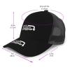 CHENYONAS Drop A Gear and Disappear Men's and Women's Mesh Hat Baseball Hat Sandwich Hat All Seasons Baseball Cap Black view 2