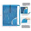 BeeGreen Swim Bag Drawstring Sports Bag Mesh Backpack Mesh Bag Small-Drawstring-Pouch-Bags 6 Pack with Dust Flap view 4