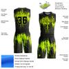 Personalized Basketball Jersey Suits Black and Green for Youth Boys Men Women Girls Custom Sports Shirts & Shorts Sets Design Your Own Team Uniform Print Name Number Logo view 2