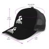 CHENYONAS Swimming Swimmer Men's and Women's Mesh Hat Baseball Hat Sandwich Hat All Seasons Baseball Cap Black view 2