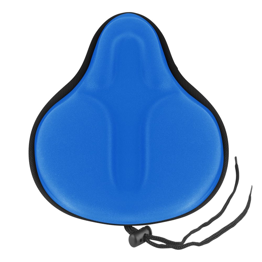 Comfort Bike Seat Cushion - Soft Padded Seat Cover for Men & Women, MTB, Exercise & Outdoor Cycling (Blue)